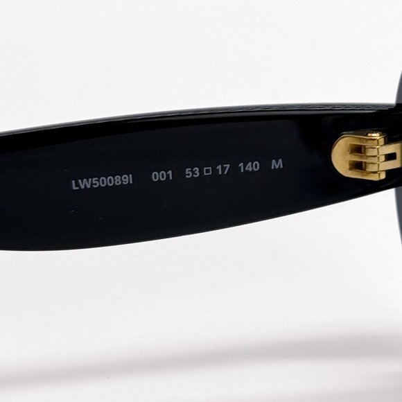 NEW LW50089I 001, LOEWE WOMEN OVAL EYEGLASSES LOEWE BLACK EYEWEAR - Picture 8 of 10